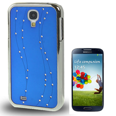 Curves Style Diamond Encrusted Plating Plastic Case for Galaxy S IV / i9500