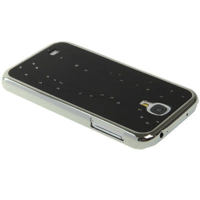Curves Style Diamond Encrusted Plating Plastic Case for Galaxy S IV / i9500