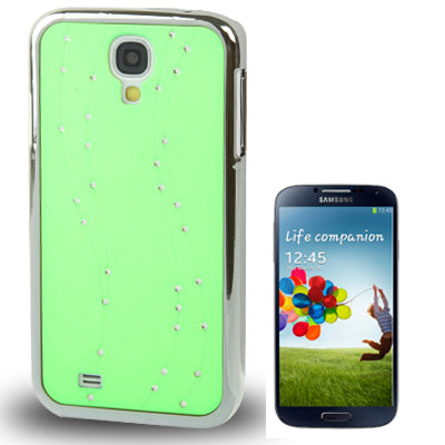 Curves Style Diamond Encrusted Plating Plastic Case for Galaxy S IV / i9500