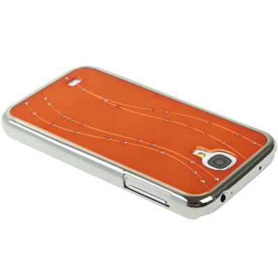 Curves Style Diamond Encrusted Plating Plastic Case for Galaxy S IV / i9500