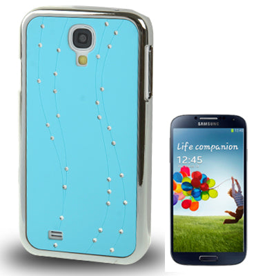 Curves Style Diamond Encrusted Plating Plastic Case for Galaxy S IV / i9500