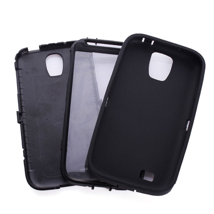 Shockproof Silicone + Plastic Combination Case for Galaxy S IV / i9500