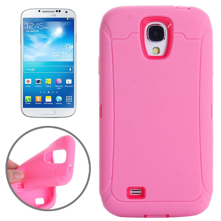 Shockproof Silicone + Plastic Combination Case for Galaxy S IV / i9500