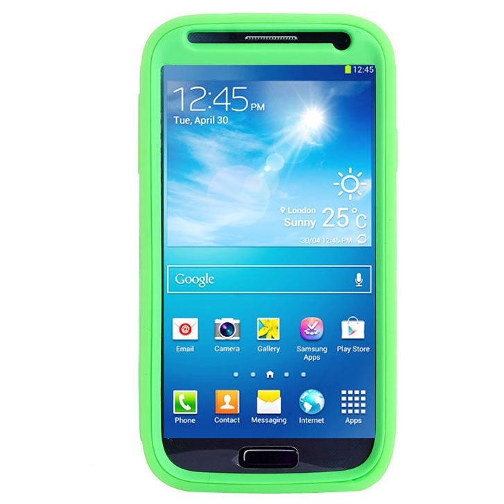 Shockproof Silicone + Plastic Combination Case for Galaxy S IV / i9500