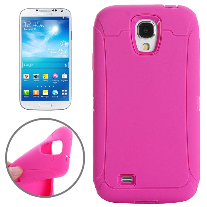 Shockproof Silicone + Plastic Combination Case for Galaxy S IV / i9500