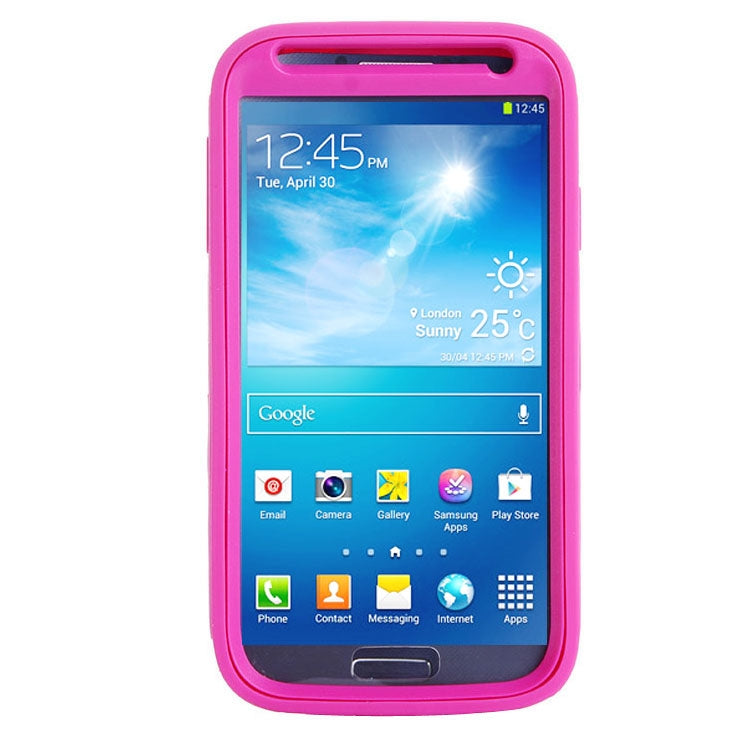 Shockproof Silicone + Plastic Combination Case for Galaxy S IV / i9500