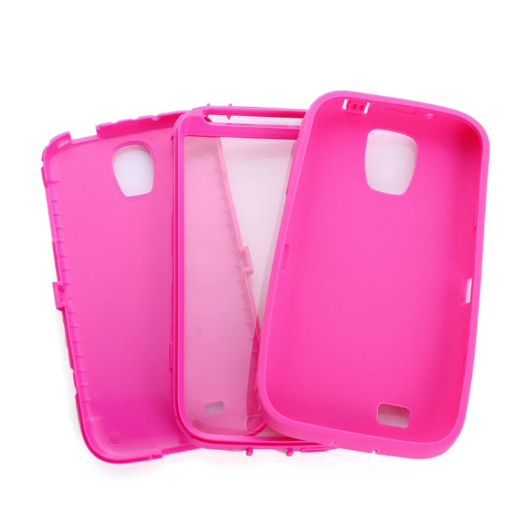 Shockproof Silicone + Plastic Combination Case for Galaxy S IV / i9500