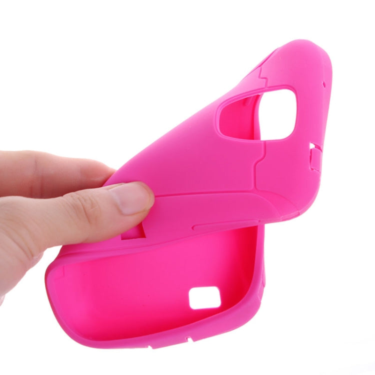 Shockproof Silicone + Plastic Combination Case for Galaxy S IV / i9500