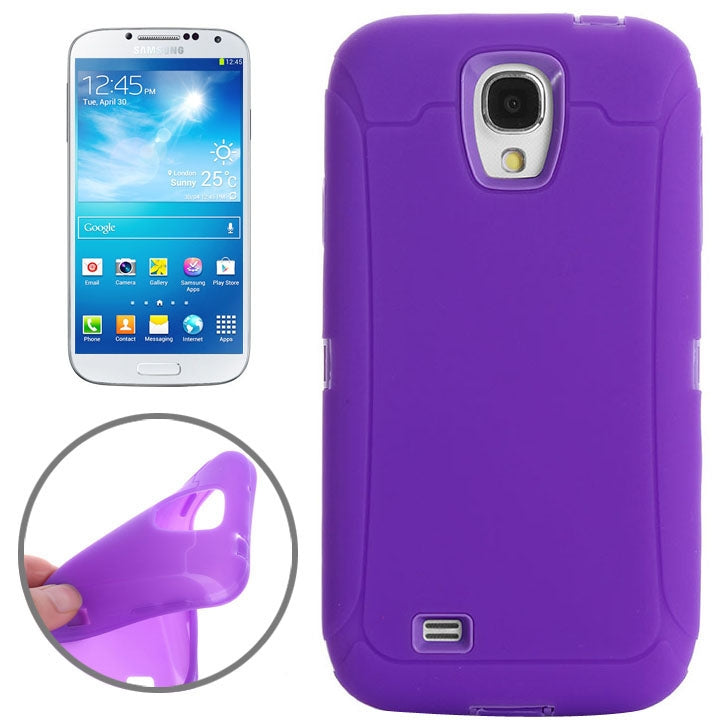 Shockproof Silicone + Plastic Combination Case for Galaxy S IV / i9500