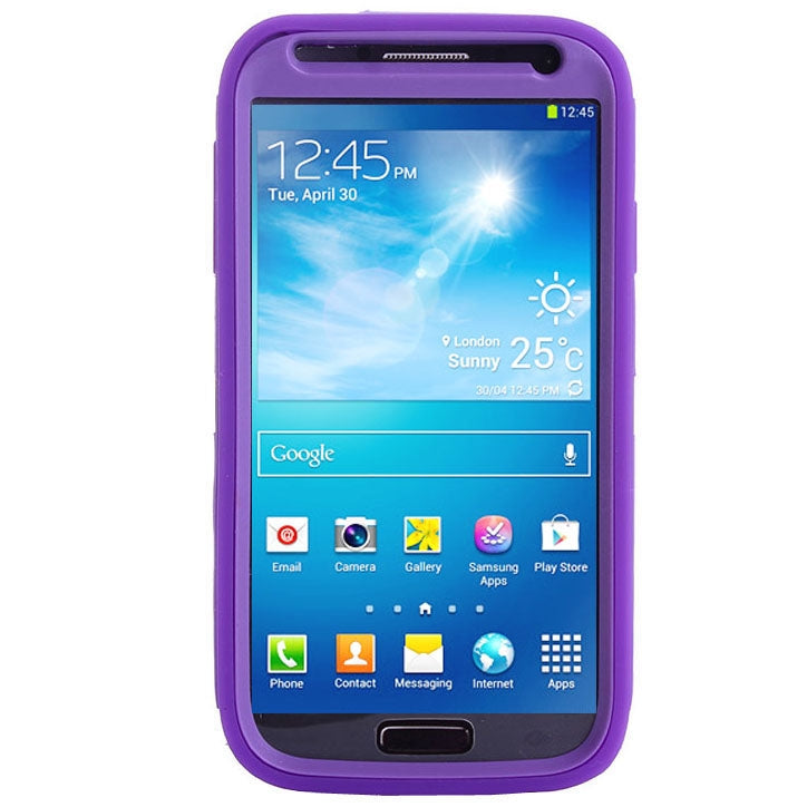 Shockproof Silicone + Plastic Combination Case for Galaxy S IV / i9500
