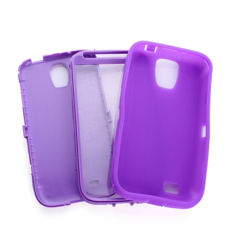 Shockproof Silicone + Plastic Combination Case for Galaxy S IV / i9500