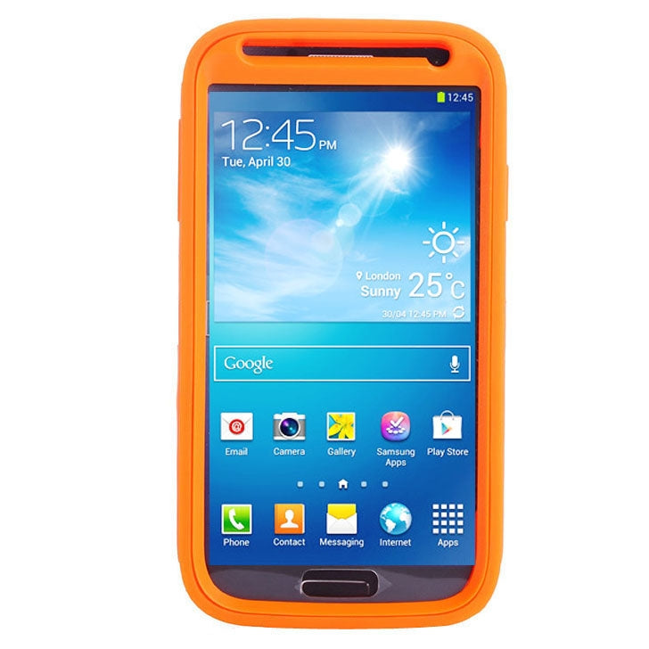 Shockproof Silicone + Plastic Combination Case for Galaxy S IV / i9500