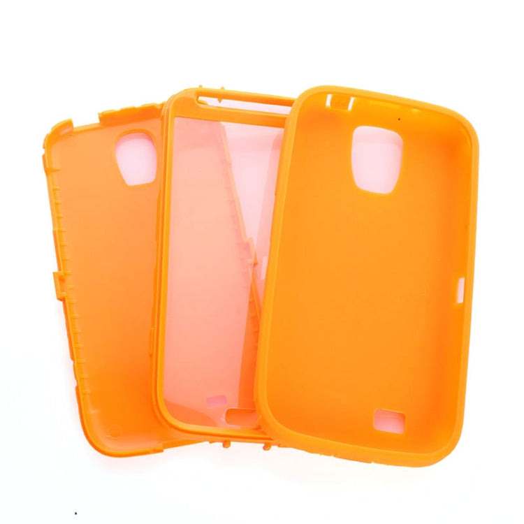Shockproof Silicone + Plastic Combination Case for Galaxy S IV / i9500
