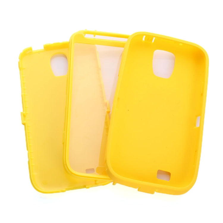 Shockproof Silicone + Plastic Combination Case for Galaxy S IV / i9500