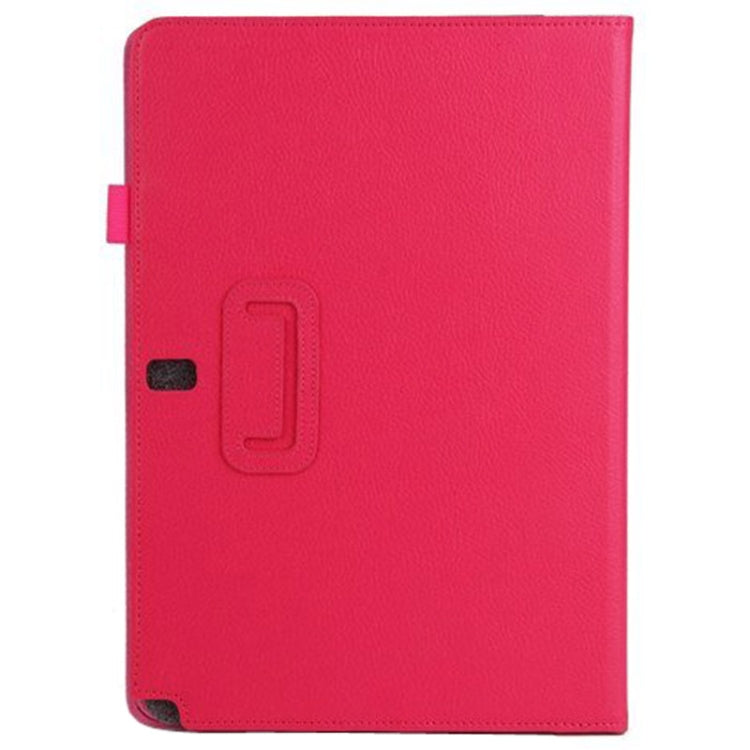 2-folding Litchi Texture Flip Leather Case with Holder for Galaxy Note & Tab Pro 12.2 / P900