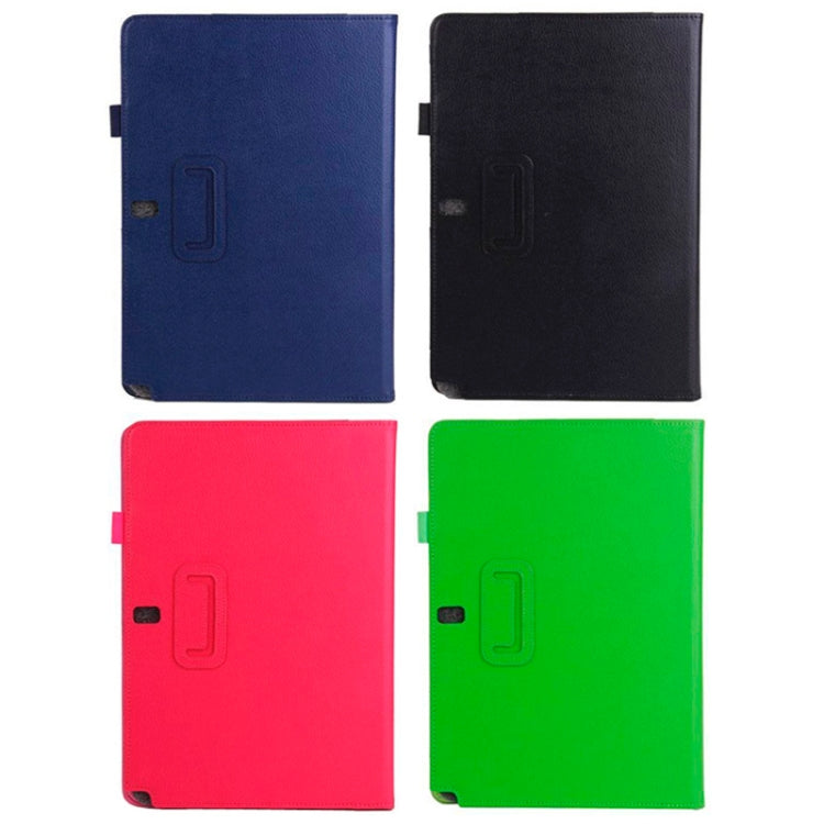 2-folding Litchi Texture Flip Leather Case with Holder for Galaxy Note & Tab Pro 12.2 / P900