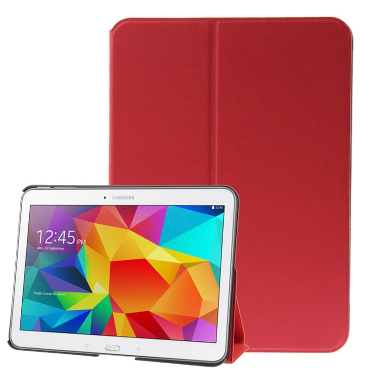 Frosted Texture Flip Leather Case with Holder for Galaxy Tab 4 10.1 / SM-T530