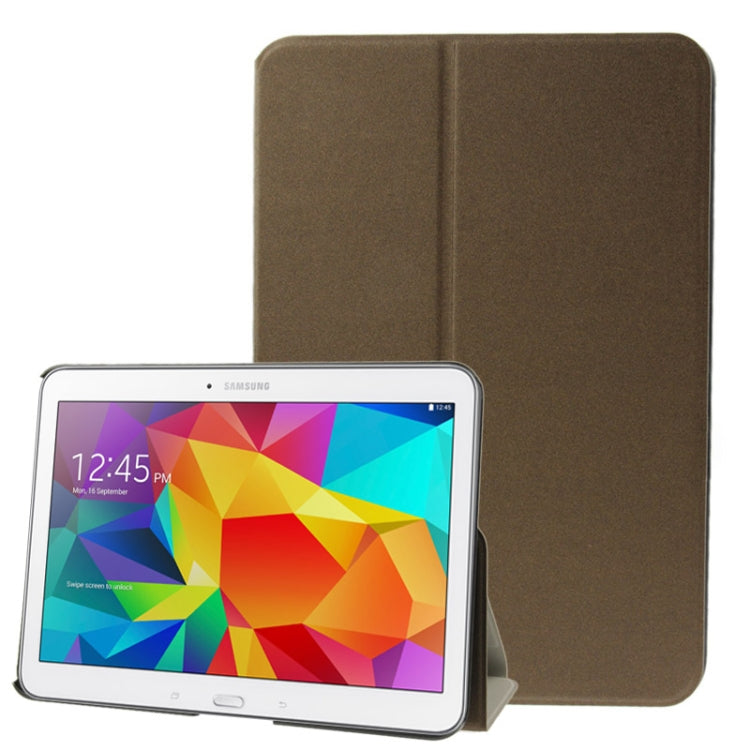 Frosted Texture Flip Leather Case with Holder for Galaxy Tab 4 10.1 / SM-T530
