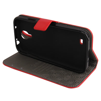 Cross Texture Horizontal Flip Leather Case with Credit Card Slots & Holder for Galaxy S IV / i9500