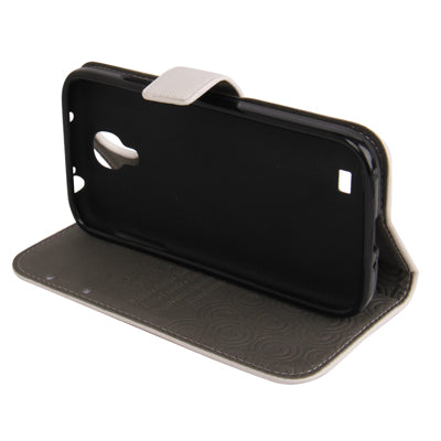 Cross Texture Horizontal Flip Leather Case with Credit Card Slots & Holder for Galaxy S IV / i9500