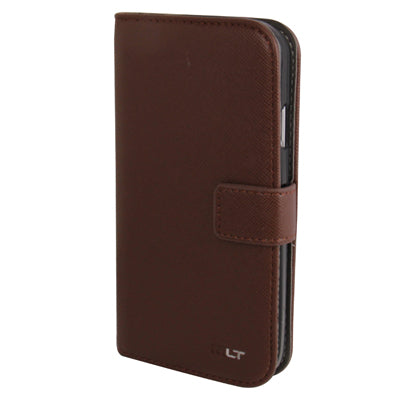 Cross Texture Horizontal Flip Leather Case with Credit Card Slots & Holder for Galaxy S IV / i9500