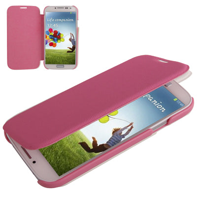Cross Texture Leather + Plastic Cover Protective Case for Galaxy S IV / i9500