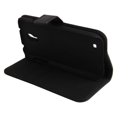 Horizontal Flip Magnetic Buckle Leather Case with Credit Card Slots & Holder for Galaxy S IV / i9500