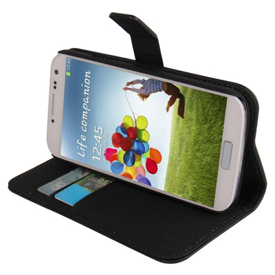Horizontal Flip Magnetic Buckle Leather Case with Credit Card Slots & Holder for Galaxy S IV / i9500