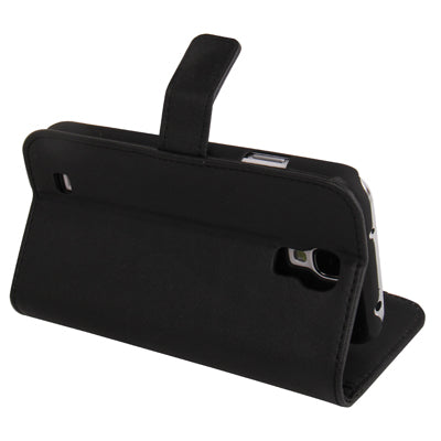 Horizontal Flip Magnetic Buckle Leather Case with Credit Card Slots & Holder for Galaxy S IV / i9500