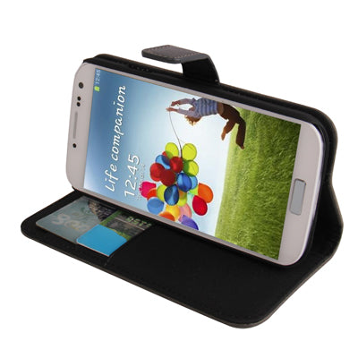 Horizontal Flip Magnetic Buckle Leather Case with Credit Card Slots & Holder for Galaxy S IV / i9500