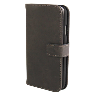 Horizontal Flip Magnetic Buckle Leather Case with Credit Card Slots & Holder for Galaxy S IV / i9500