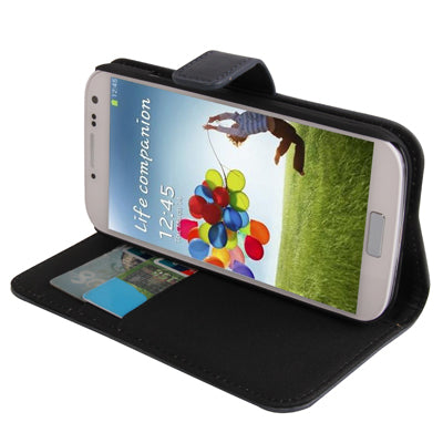 Horizontal Flip Magnetic Buckle Leather Case with Credit Card Slots & Holder for Galaxy S IV / i9500