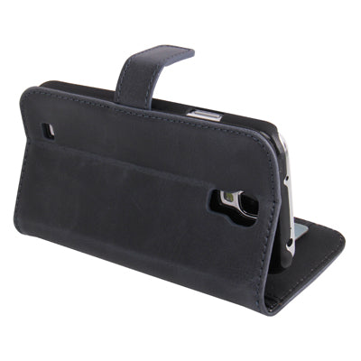 Horizontal Flip Magnetic Buckle Leather Case with Credit Card Slots & Holder for Galaxy S IV / i9500