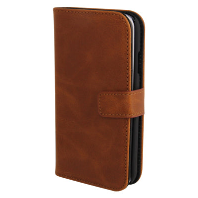 Horizontal Flip Magnetic Buckle Leather Case with Credit Card Slots & Holder for Galaxy S IV / i9500