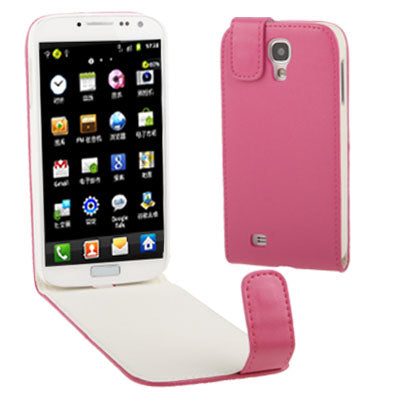 Pure Color Vertical Flip Leather Case for Galaxy S IV / i9500