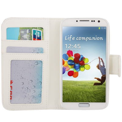 Plaid Texture Flip Soft Leather Case with Credit Card Slots & Holder for Galaxy S IV / i9500