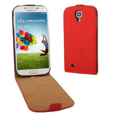 Vertical Flip Leather Case for Galaxy S IV / i9500