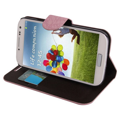 Roots Texture Horizontal Flip Leather Case with Credit Card Slots for Galaxy S IV / i9500