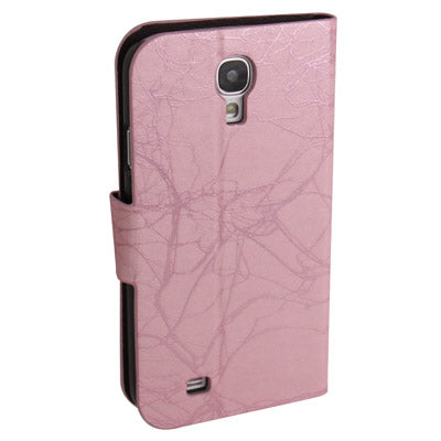 Roots Texture Horizontal Flip Leather Case with Credit Card Slots for Galaxy S IV / i9500
