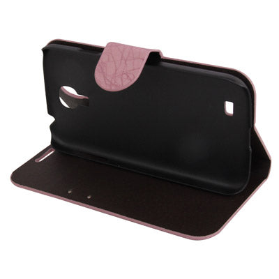 Roots Texture Horizontal Flip Leather Case with Credit Card Slots for Galaxy S IV / i9500