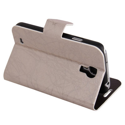 Roots Texture Horizontal Flip Leather Case with Credit Card Slots for Galaxy S IV / i9500