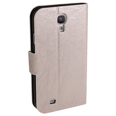 Roots Texture Horizontal Flip Leather Case with Credit Card Slots for Galaxy S IV / i9500