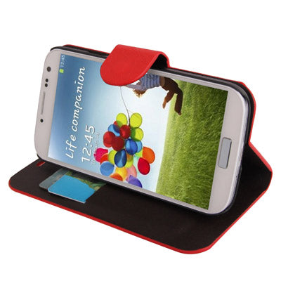 Roots Texture Horizontal Flip Leather Case with Credit Card Slots for Galaxy S IV / i9500