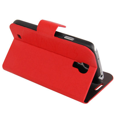 Roots Texture Horizontal Flip Leather Case with Credit Card Slots for Galaxy S IV / i9500