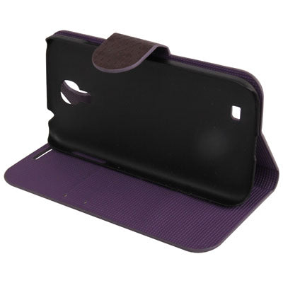 Honeycomb Style Leather Case with Credit Card Slots & Holder for Galaxy S IV / i9500