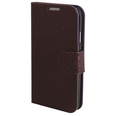 Honeycomb Style Leather Case with Credit Card Slots & Holder for Galaxy S IV / i9500