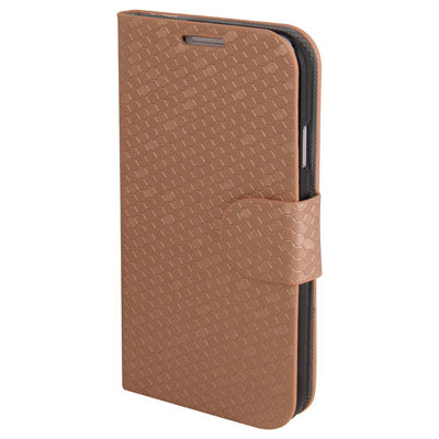 Honeycomb Style Leather Case with Credit Card Slots & Holder for Galaxy S IV / i9500