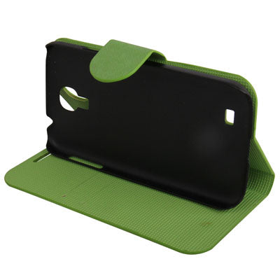 Honeycomb Style Leather Case with Credit Card Slots & Holder for Galaxy S IV / i9500