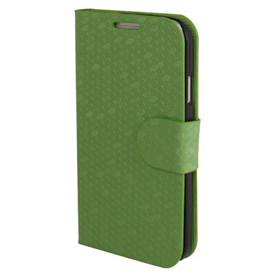 Honeycomb Style Leather Case with Credit Card Slots & Holder for Galaxy S IV / i9500