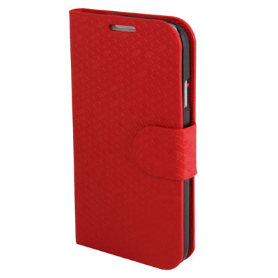 Honeycomb Style Leather Case with Credit Card Slots & Holder for Galaxy S IV / i9500
